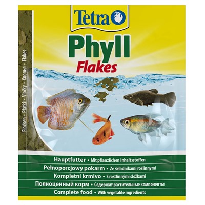 Корм для рыб TetraPhyll для всех видов 12г пакет(25), Tetra 134430