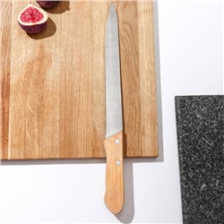 Нож кухонный «Гастрономический», для мяса, лезвие 23,5 см, деревянная рукоять
