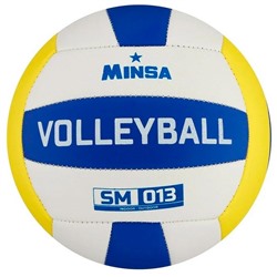 Мяч волейбол MINSA SM 013, размер 5, 18 панелей, 2 подслоя, камера резина   7306809 в Краснодаре