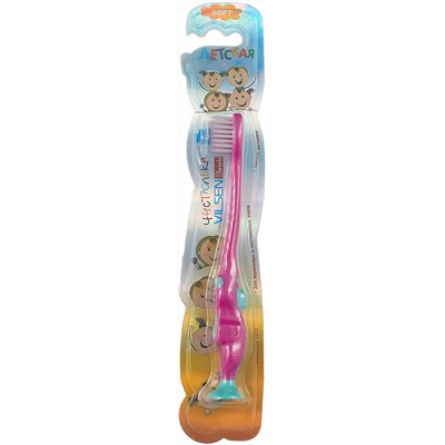 VILSEN Зубная щётка Детская "Чистюлька" мягкая арт.004 цвет в ассортименте