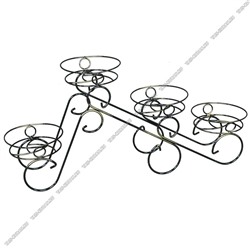 Подставка "Фиалка" д/4 кашпо, черн (78х18 h35см) d