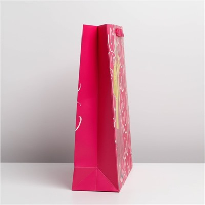 Пакет ламинированный вертикальный «Улыбка», L 31 × 40 × 11,5 см