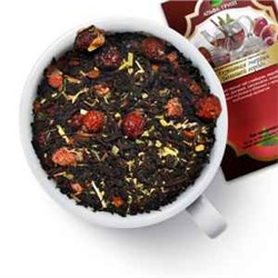 Чай черный "Активная Энергия. Большой Город" Черный чай с имбирем, зверобоем, мелисой, крапивой, шиповником, ягодами садовой клубники и облепихи с ярким клубничным ароматом.