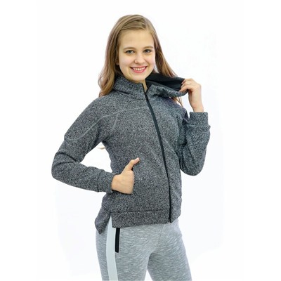 Куртка для девочек Альда Т3К3 серый меланж