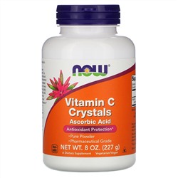 Now Foods, Витамин C в кристаллах, 227 г