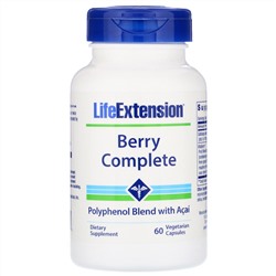 Life Extension, Ягодный комплекс, 60 вегетарианских капсул