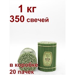 Восковые свечи ЗЕЛЁНЫЕ пачка 1 кг № 140