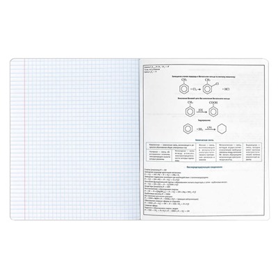 Тетрадь предметная арт. 63425/50 "АНИМЕ" ХИМИЯ / А5+ 48 л., блок - печать в две краски, мягкий переплёт (2 скобы), выборочный ТВИН УФ-лак/