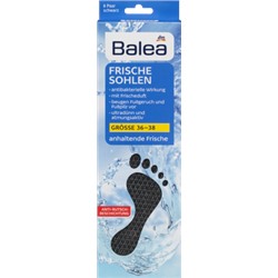 Balea (Балеа) Ультратонкие стельки - чёрные - Размер: 36 - 38, 8 Пара, 16 шт