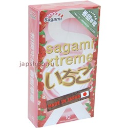 Презервативы Sagami Xtreme Strawberry, 10шт(4974234101283)