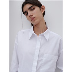 Белая рубашка из органического хлопка