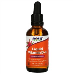 Now Foods, Liquid Vitamin D-3, 2 fl oz (59 ml)