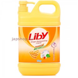 Liby Гель для мытья посуды, канистра, Имбирь, 2 кг(6920174761061)