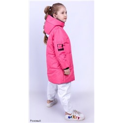 Пальто для девочек АВА 12ПП35 розовый