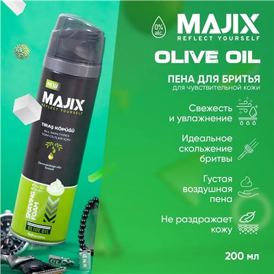 Lider Kozmetik Пена для бритья Majix Olive oil 200 мл