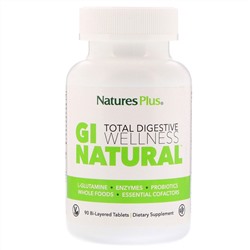 Nature's Plus, Total Digestive Wellness, GI Natural, 90 Bi-Layered Tablets