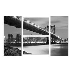 Модульная картина Квадро Манхэттенский мост 100х60 см