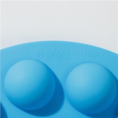 Форма силиконовая для леденцов Доляна «Лолли-поп», 26×25×4 см, 18 ячеек (d=3,7 см), с палочками, цвет МИКС