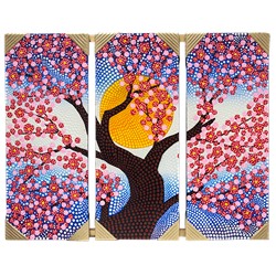 Картина маслом Триптих Весна 64х50 см австралийская роспись