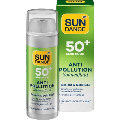 SUNDANCE Anti Pollution Sonnenfluid Солнцезащитный флюид LSF 50+, 50 мл
