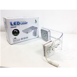 Аквариумный светодиодный светильник D-3 LEDx21,3, 8W, белый, 3 режима работы ALEAS D-3