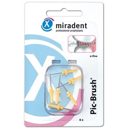 miradent (мирадент) Pic-Brush Ersatz-Interdentalbursten gelb x-fine 1,8 mm 6 шт