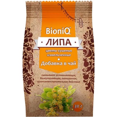 BioniQ Липа сушеная измельченная 30 г