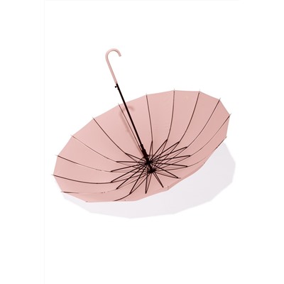 Полуавтоматический зонт-трость, цвет розовый