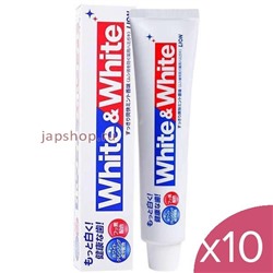 Комплект: 186403 Lion White & White Зубная паста c двойным отбеливающим эффектом, 150 гр.х10шт.