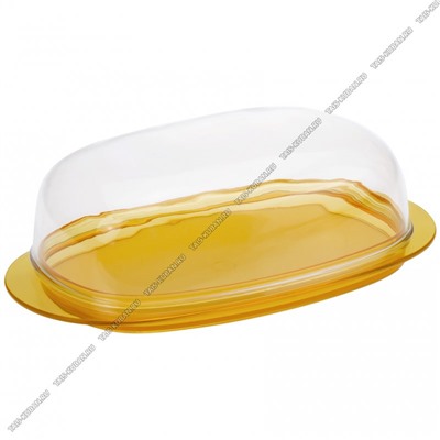 Масленка с крыш,проз.желт (19х10 h6см) "Кристалл"
