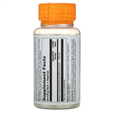 Solaray, Монолаурин, 500 мг, 60 вегетарианских капсул