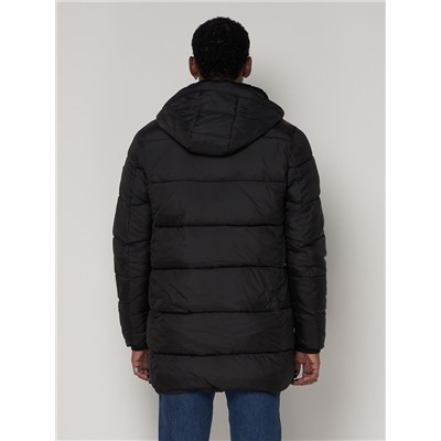 Куртка зимняя мужская классическая черного цвета 93687Ch