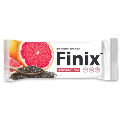 Батончик финиковый "Finix" с грейпфрутом и семенами чиа, 30 г