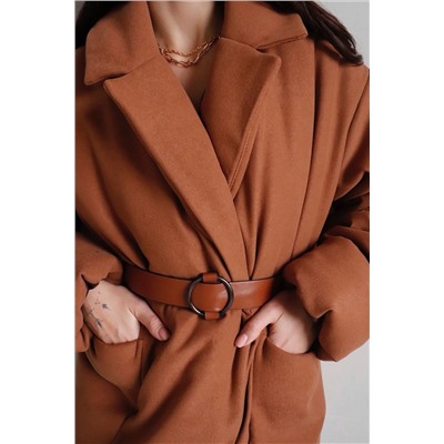 8083 Пальто-одеяло Premium Аlpolux коричневое