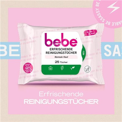 bebe Reinigungstucher quot;Erfrischendquot; 6er-Pack  Чистящие салфетки "Освежающие" 6 упаковок