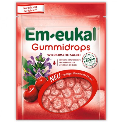 Em-eukal (Ем-еукал) Gummidrops Wildkirsche Salbei zuckerhaltig 90 г