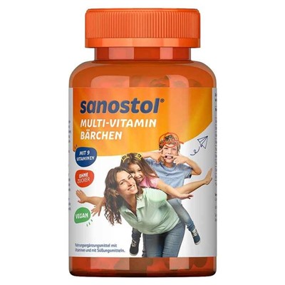 Sanostol Multi-Vitamin Barchen, 60 St Саностол Мультивитаминные Мишки, 60 шт