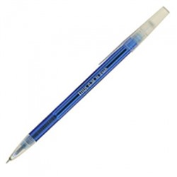 Ручка гелевая синяя 0,38мм G-Soft, игольчатый пишущий узел, металлический наконечник, мягкое Soft по
