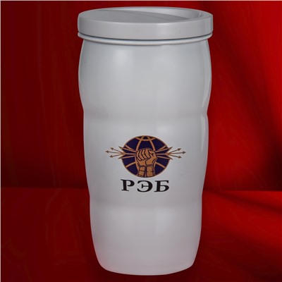 Чашка-термос Путина «РЭБ» – фиксируемая крышка с отверстием для питья №22