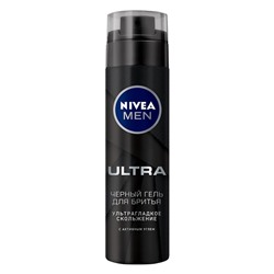 Nivea Гель для бритья Ultra с активным углем 200 мл