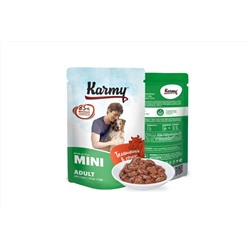 Karmy для собак Mini Adult Телятина в соусе, 80 гр. х 2 шт.