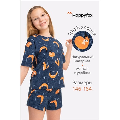 Пижама для девочки Happy Fox