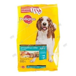 Pedigree корм для взрослых собак всех пород Говядина 600г