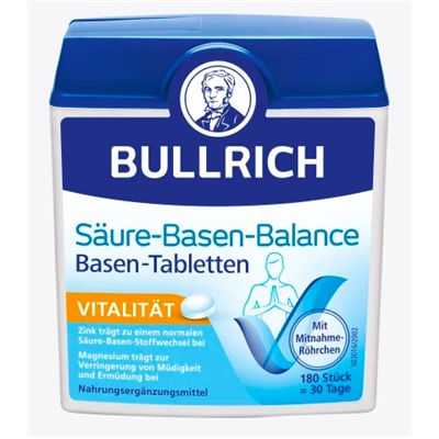 Bullrich Säure-Basen-Balance Basentabletten 180 St. для регуляции кислотно-щелочного баланса 180 таблеток