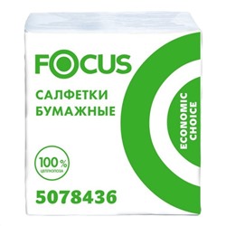 Бумажные салфетки Focus ECO 20х24 см, 1 слой, 100 шт.