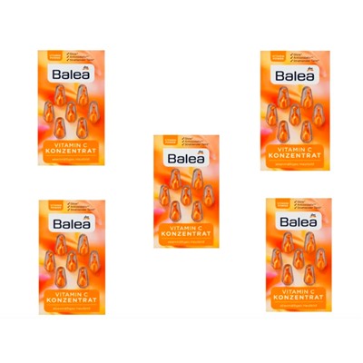 Balea Konzentrat Vitamin C, Балеа Концентрат Витамина C, капсулы для лица, 5упх7 шт.