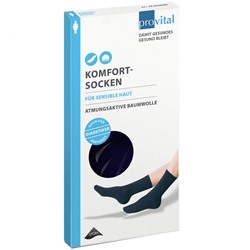provital (провитал) Komfort-Socken woman Gr. 39-42 schwarz 2 шт