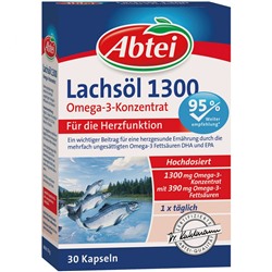 Abtei (Абтай) Lachsol 1300 OMEGA-3-Konzentrat 30 шт