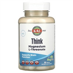 КАЛ, магний L-треонат для улучшения работы мозга, 2000 мг, 60 таблеток