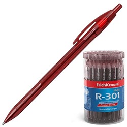 Ручка шариковая автоматическая красная 0,7мм R-301 Original Matic цвет корпуса- красный, 2шт